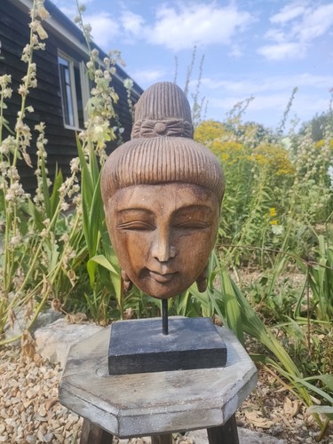 Hand carved wood buddha - hand,