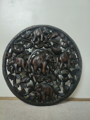 Thai hand carved - hand-carved, elephants
