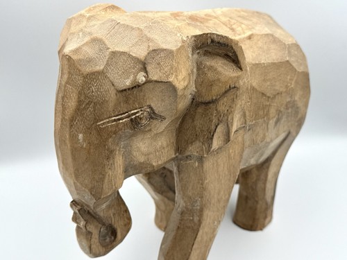 Hand carved wooden - carved, elephant