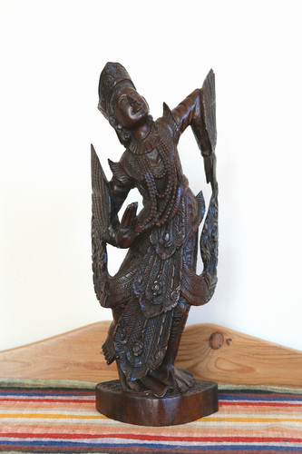 Hand carved wooden deity - hand,