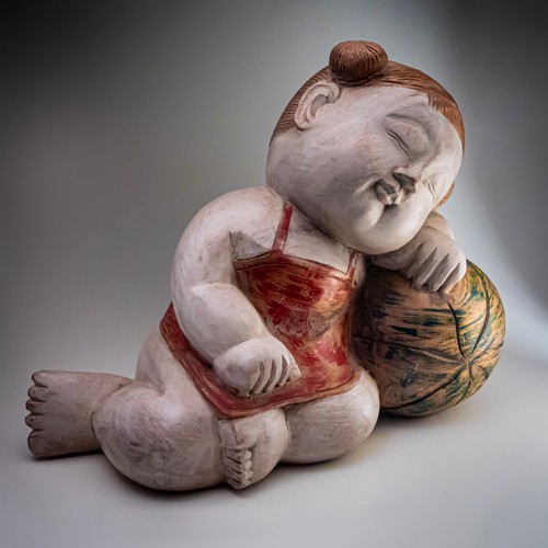 Large thai wooden sleeping - large,