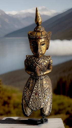 Thai thepanom kneeling praying - thepanom,