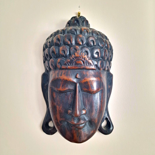 Thai buddha head wall art - buddha, mask