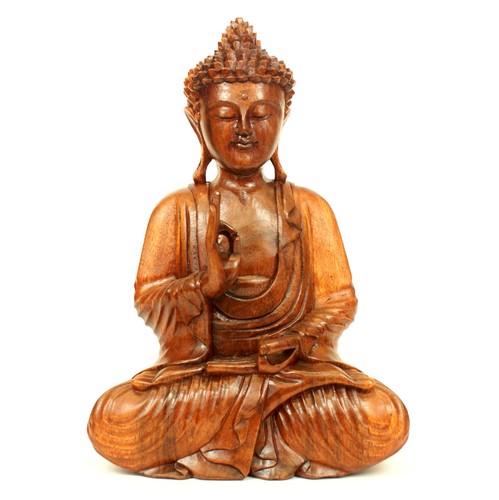 Large wooden buddha statue - large,